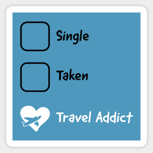 Travel Addict Sticker